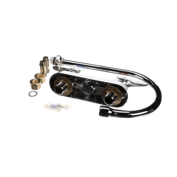 (image for) T&S Brass B-1141-CR 4 DECK MT WORKBOARD FCT, 6 SWIVEL GOOSEN